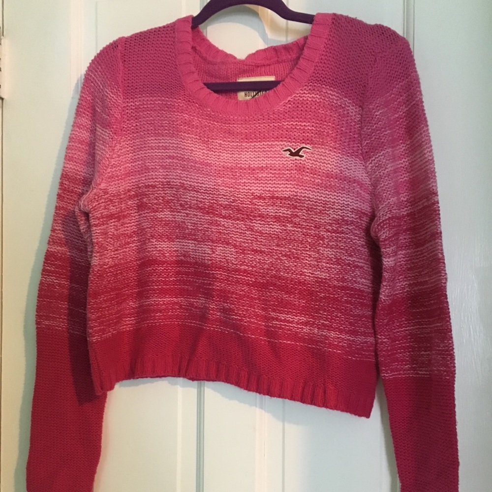 Hollister Cropped Ombré Sweater